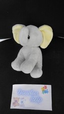 doudou peluche éléphant gris oreilles jaunes TY 16cm