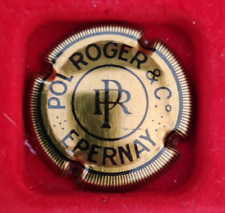 capsule champagne POL ROGER n°45 or foncé noir