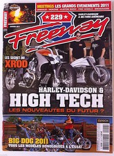 FREEWAY n°229; Les secret XROD/ Harley Davidson High Tech/ Big Dog à l'essai