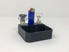 Ashtray With Poker For Water