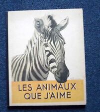 Livre pour enfant Livre accordéon Bestiaire LES ANIMAUX QUE J'AIME années 30