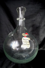 Cristallerie HARTZVILLER , grosse carafe , bouteille ,bonbonne , cristal soufflé