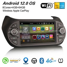 8-Cœur Navi Android 13 Autoradio Fiat Fiorino Qubo Peugeot Bipper Citroen Nemo