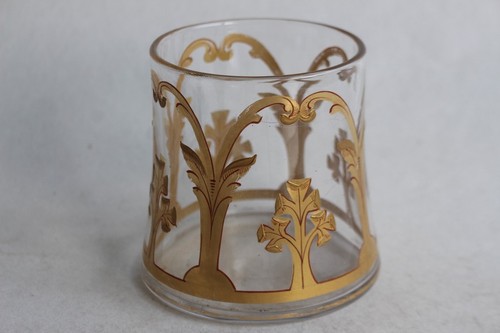 Ancien pot cristal émaillé