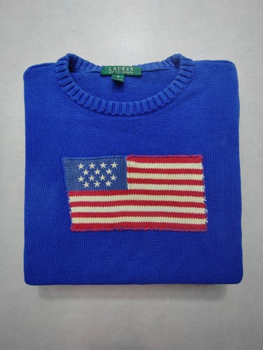 Pull ralph lauren bleu drapeau - lauren,