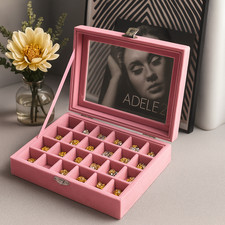 Boîte à bijoux velours rose