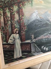 Grand Tableau HSP Paysage Grandiose Et Romantique, Signé Marcel Foreaux.