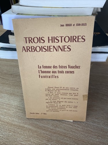Trois histoires arboisiennes - trois,