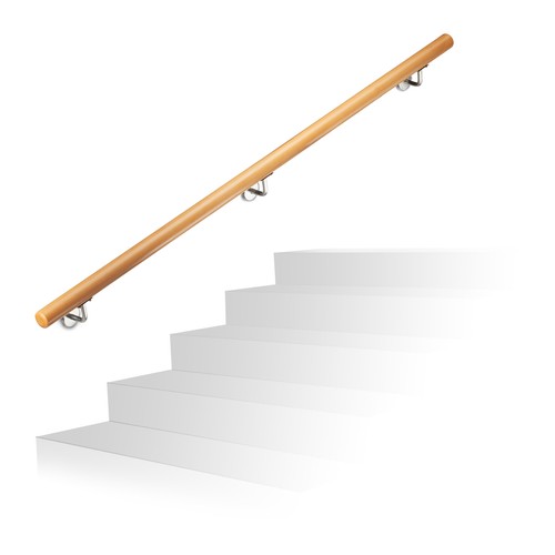 Rampe escalier bois de - rampe,