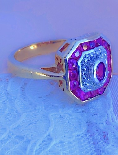 Style art déco - bague, plaqué