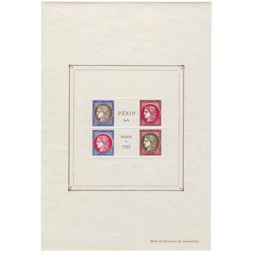 Bloc feuillet timbres 3c - feuillet,