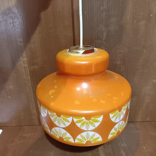 Ancien lustre globe orange - ancien,