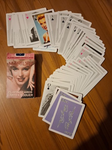 Jeu cartes marilyn - cartes,