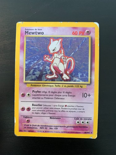 Carte pokémon mewtwo - pokémon, 10/102
