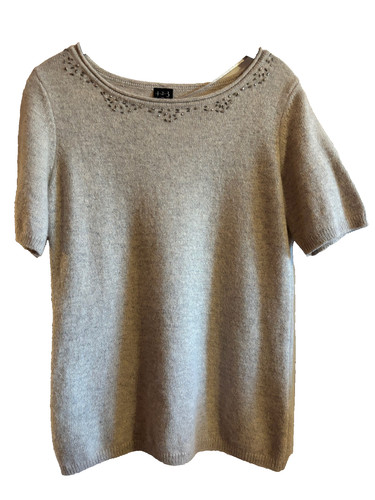 123 pull fin gris manches