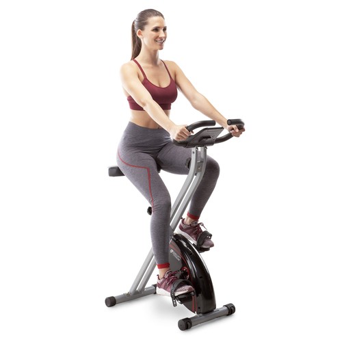 Folding upright exercise bike - exercise,