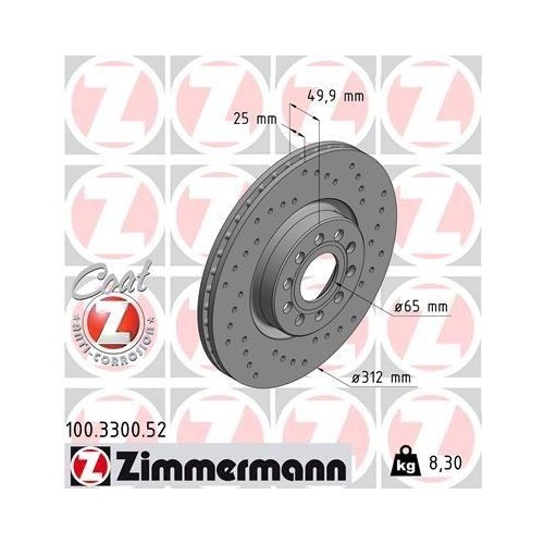 Disque frein zimmermann - frein,