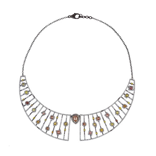 Collier diamant - , en