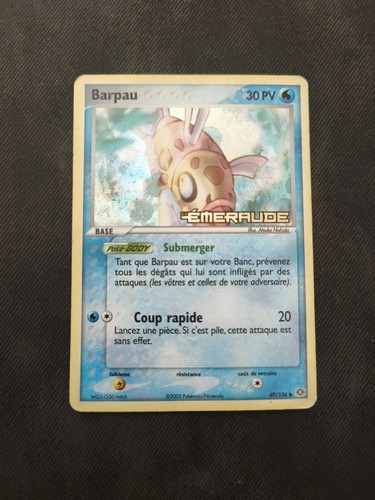 Carte pokemon barpau - carte,
