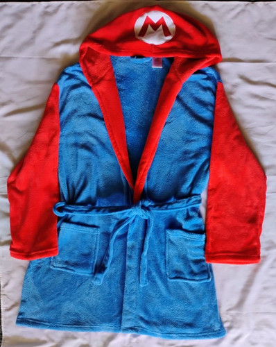 Super mario men bathrobe - men's,