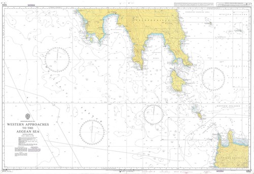 Carte marine des approches - carte,