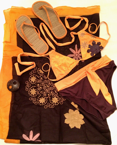 Maillot bain paréo inde - bain,