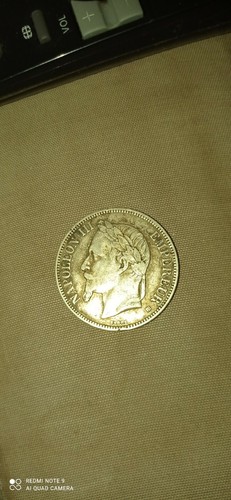 Pièce napoléon argent 1869 - 3,