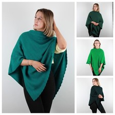 Poncho épais main - poncho, tricoté