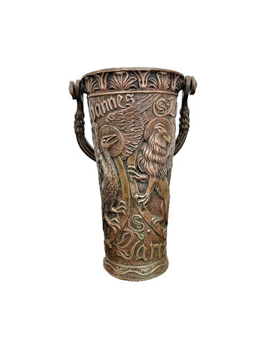 Seau eau bénite bronze - à,