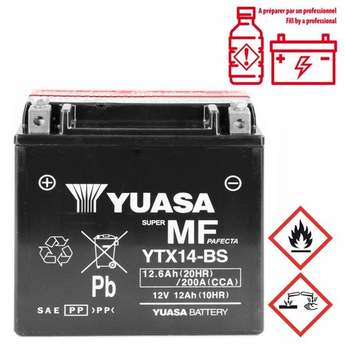 Batterie yuasa ytx14 - batterie, ytx14-bs