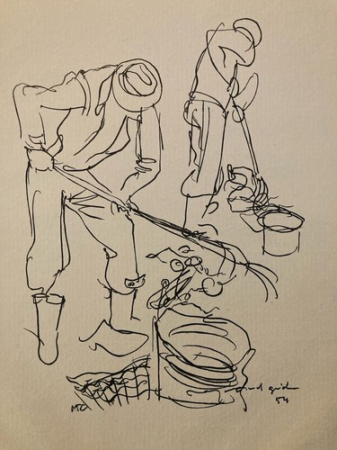 Gravure 1950 art lithographie - gravure,