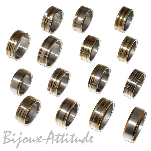 Bague anneau alliance acier - , et