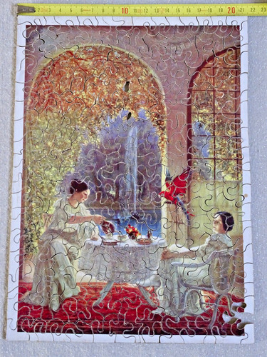 Puzzle bois ancien - type, "