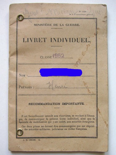 Livret militaire soldat 24 - soldat,
