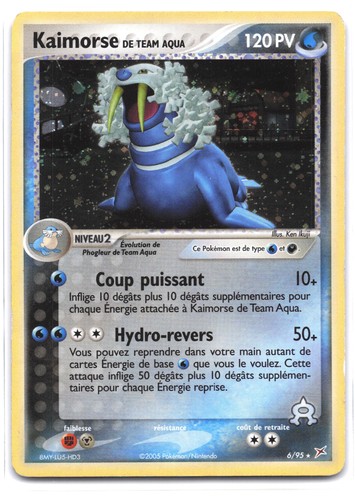 Carte pokémon kaimorse - pokémon, de