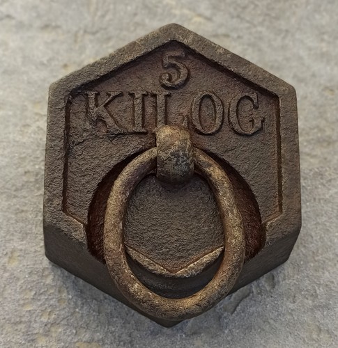 Ancien poids hexagonale - poids, kg