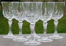 6 verres à vin blanc en cristal d'Arques modèle Auteuil (Prix pour 6 verres)