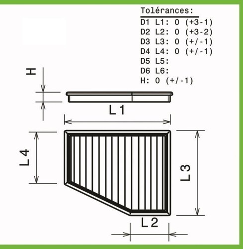 Filtre air green pour volvo - green,