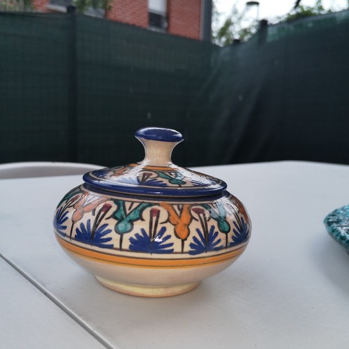 Ancien sucrier pot couvert - sucrier,