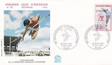 FRANCE 1970 FDC 1 CHAMPIONNATS D'EUROPA D'ATHLETISME YT 1650