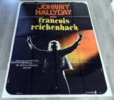 Grande affiche Originale - Johnny Hallyday par Reichenbach 1972 - 1550x1160 TBE