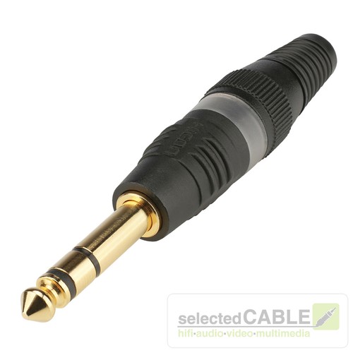Hicon prise jack - 6,3mm, 3-pins
