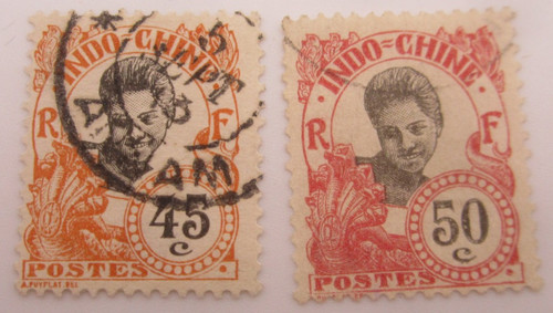 Indochine timbres 53 - +,