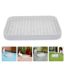 Lot de 2 bacs à litière pour lapins, cochons d'Inde furets, accessoires