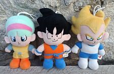 Lot 3 Peluches 22 cm Dragon Ball Z Son Goku Végéta Bulma DBZ SIP Toys A-61