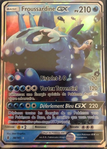 Pokemon carte froussardine - froussardine, gx