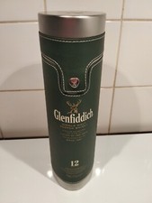 Boîte/Étui Glenfiddich Whisky Faux Cuir/Aluminium 31cm