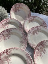 7 Assiettes creuses GIEN 19eme
