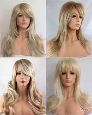 Long Blond Femmes Mode Cheveux