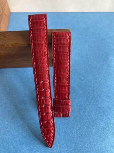 Bracelet montre cuir rouge - cuir,